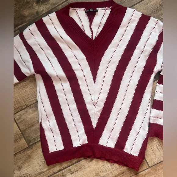 PRETTYGARDEN Women's Fashion Long Sleeve Striped Color Block Knitted Sweater - Picture 4 of 8